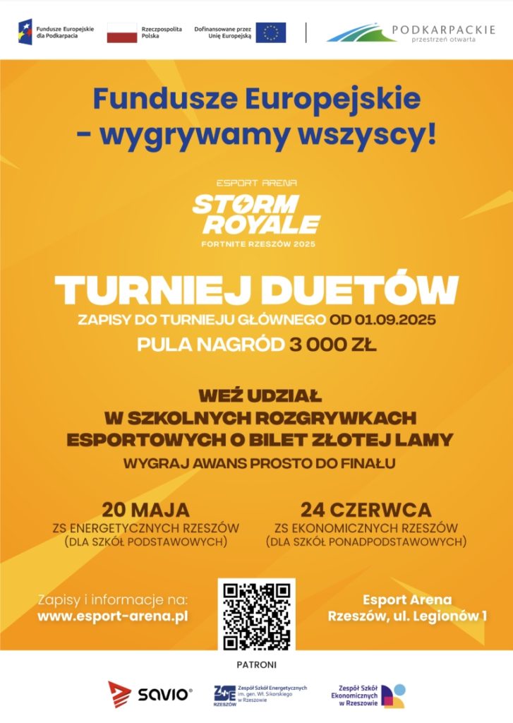 Plakat Turnieju Fortnite